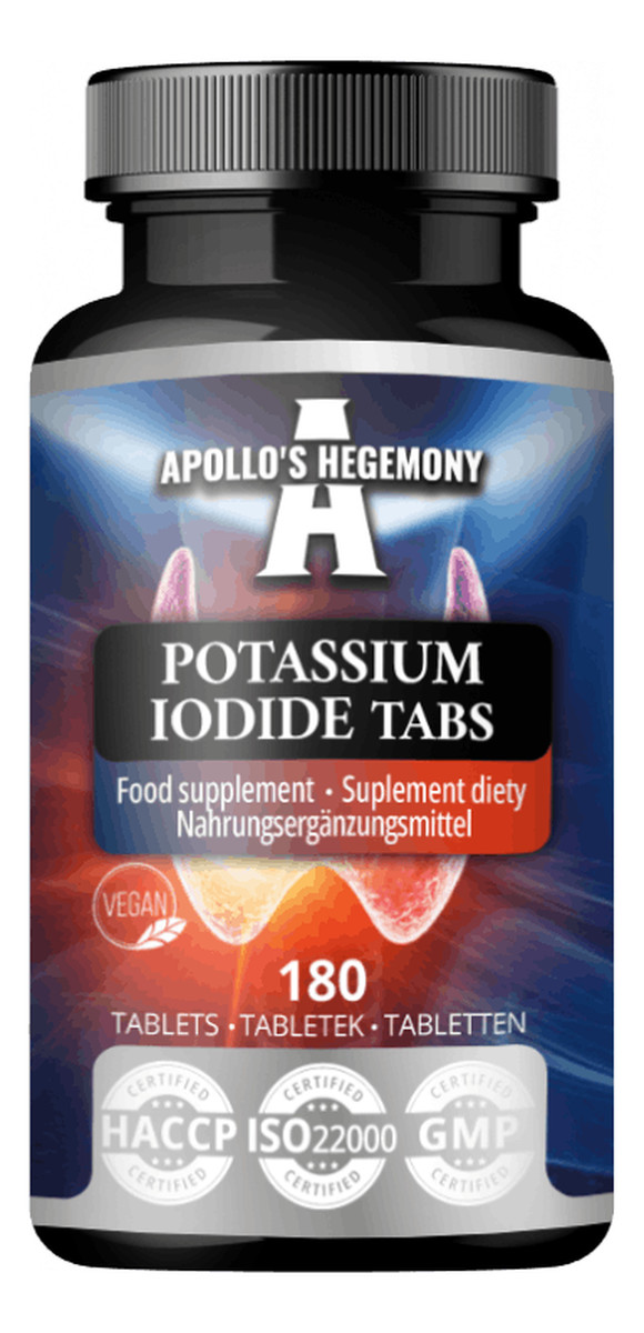 Potassium Iodide suplement diety 180 kapsułek