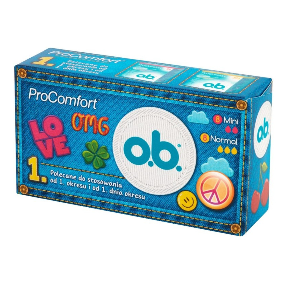O.B. ProComfort Normal + Mini komfortowe tampony 16szt (8+8)