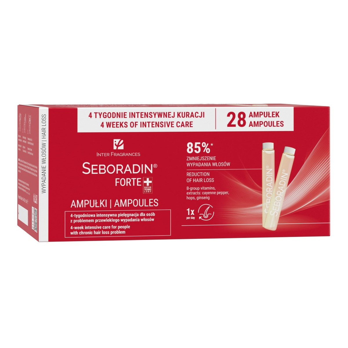 Seboradin Forte ampułki przeciw wypadaniu włosów 28x5.5ml