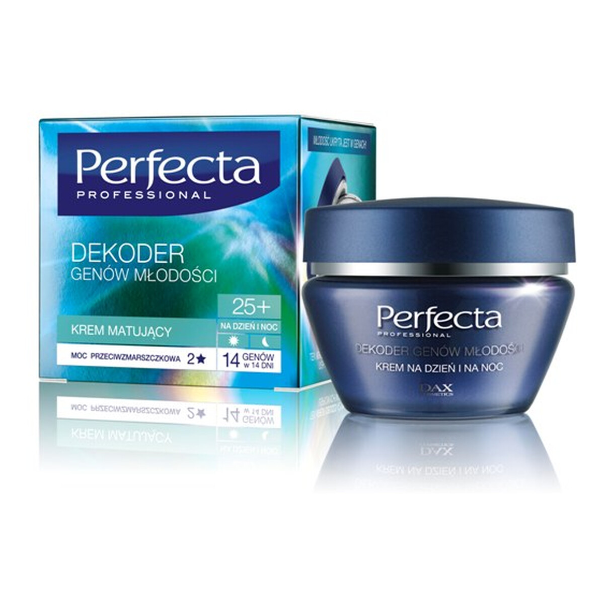 Perfecta Professional Dekoder Genów Młodości 25+ Krem Przeciwzmarszczkowy Matujący Na Dzień i Na Noc 50ml