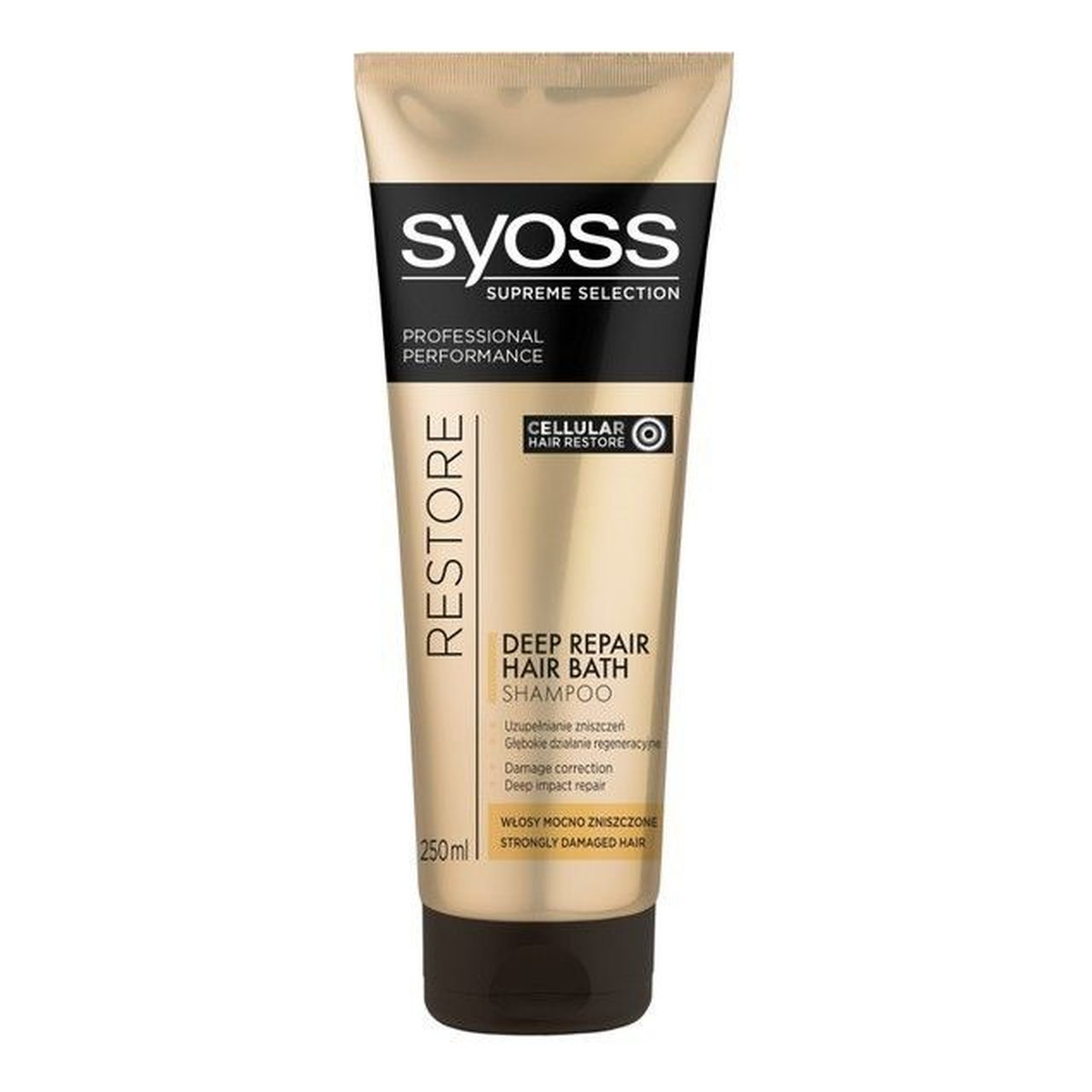 Syoss Supreme Selection Restore Kąpiel Do Włosów Szampon 250ml