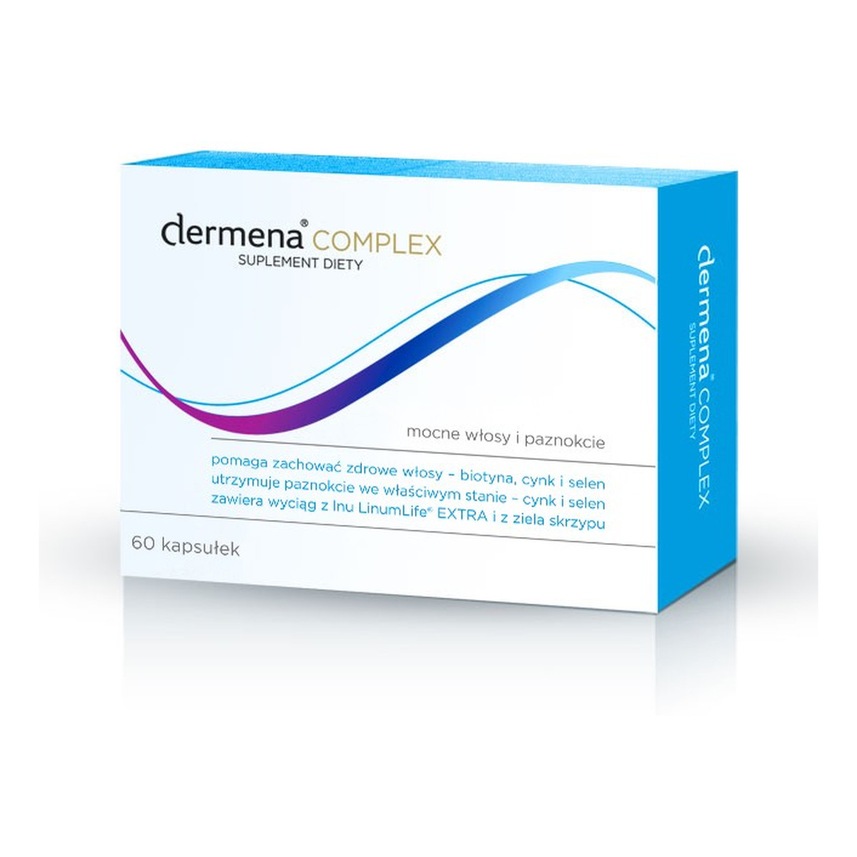 Dermena Complex Suplement Diety - mocne włosy i paznokcie 60 kapsułek