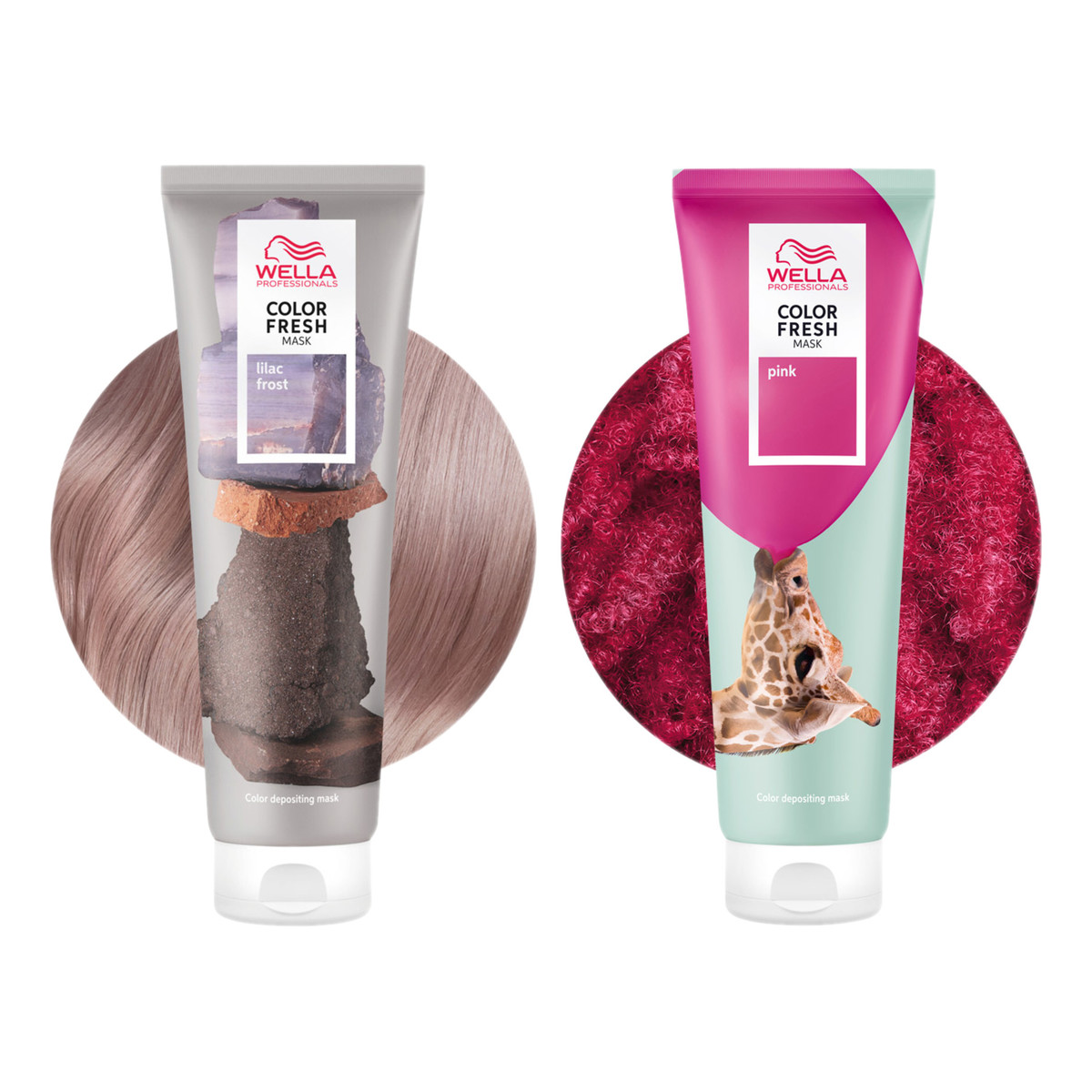 Wella Professionals Color Fresh Mask Odżywcza maska koloryzująca Lilac Frost + Pink 2x150ml