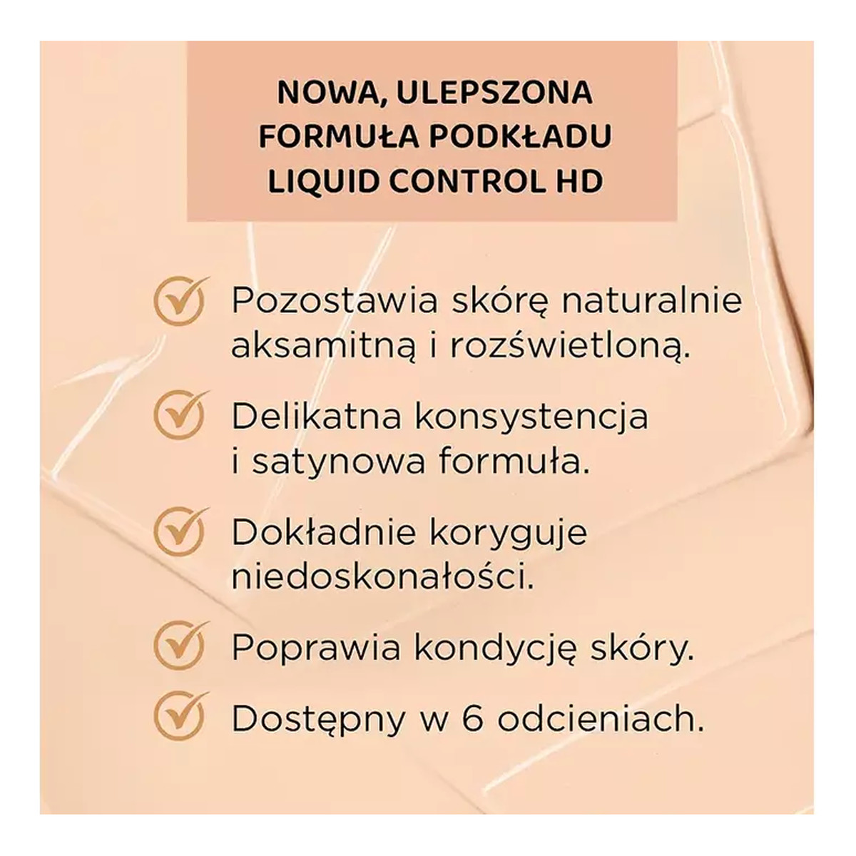 Eveline Liquid Control HD Podkład z niacynamidem w dropperze 32ml