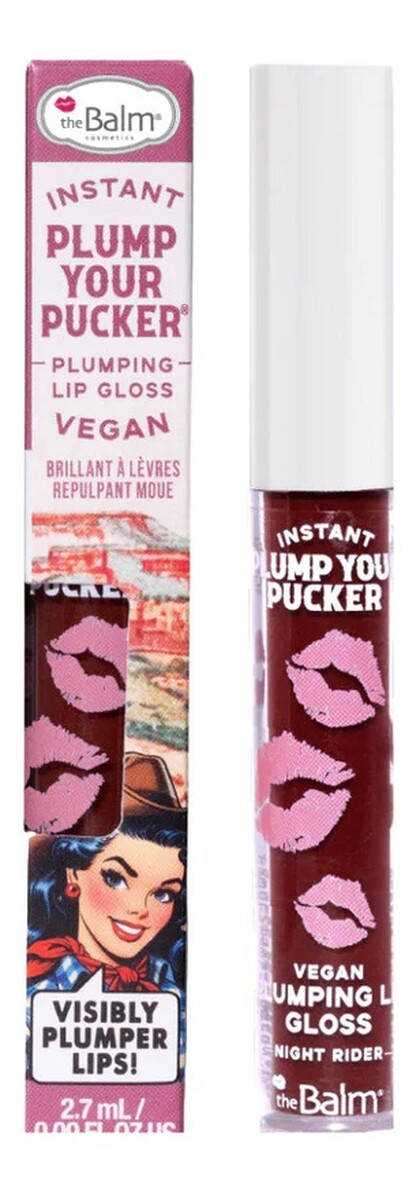Instant plump your pucker plumping lip gloss błyszczyk powiększający usta night rider