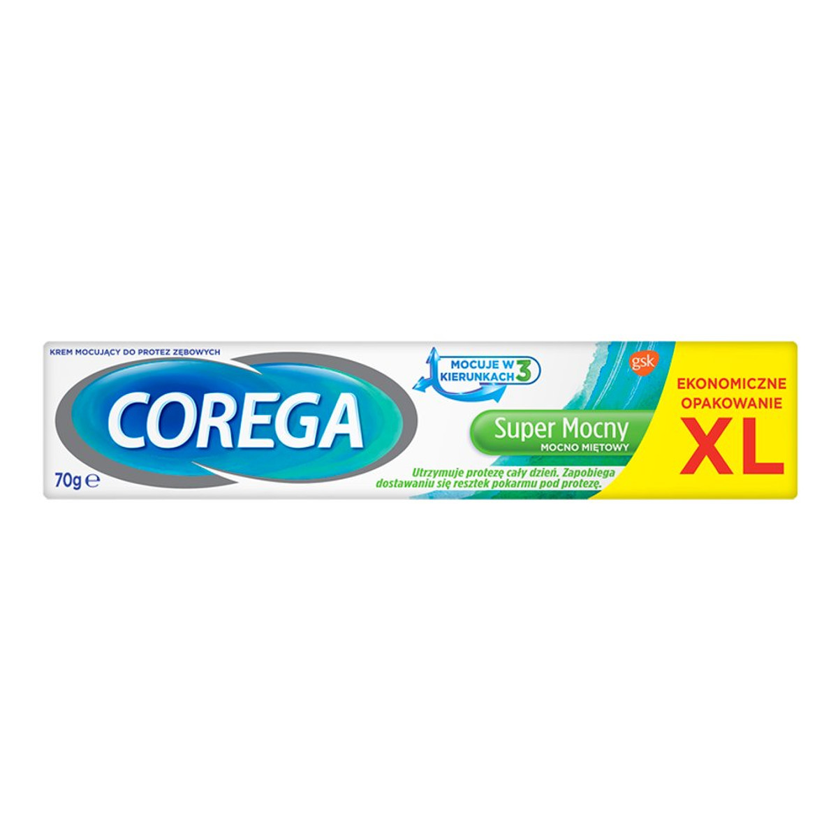 Corega Super Mocny krem mocujący do protez zębowych Mocno Miętowy 70g