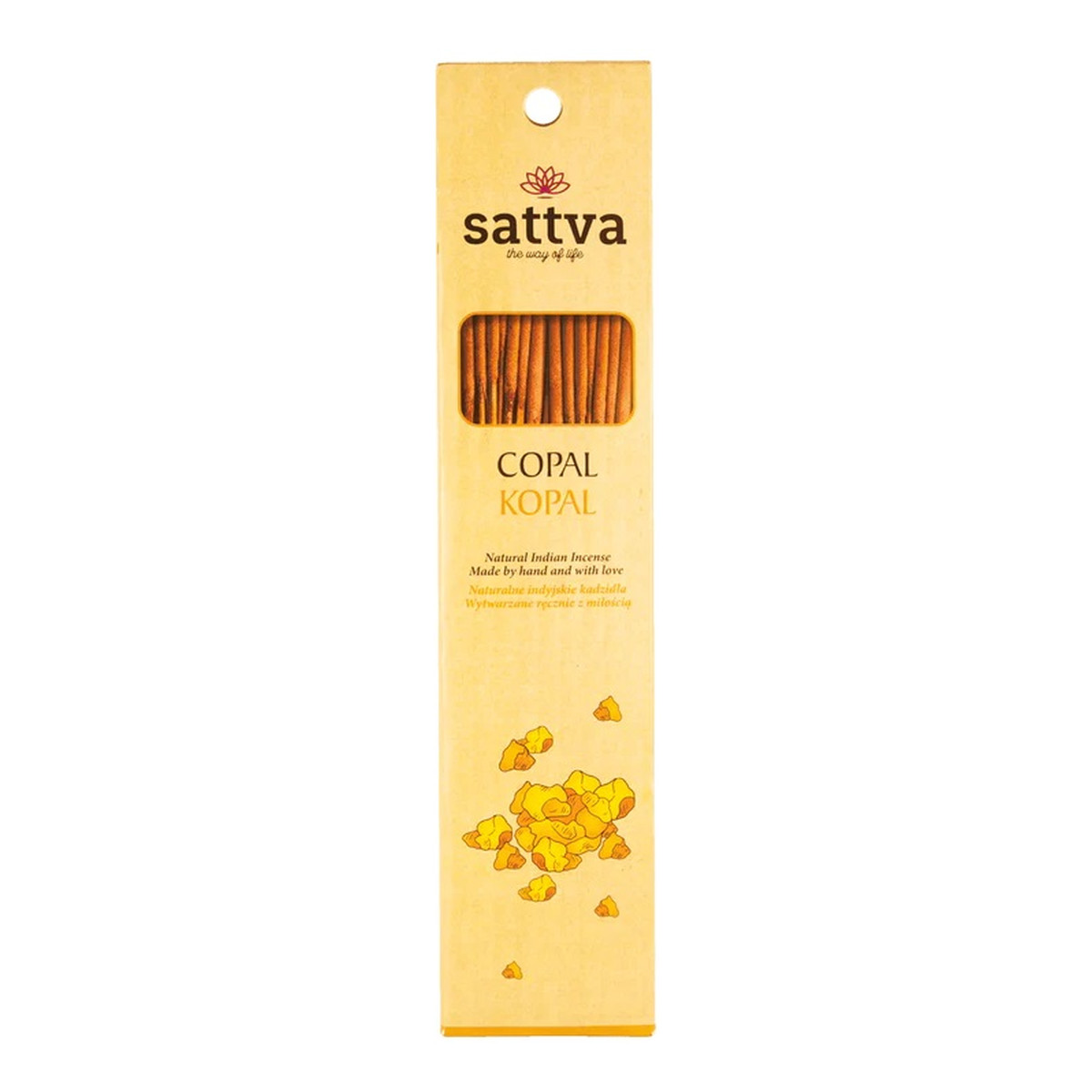 Sattva Natural indian incense naturalne indyjskie kadzidełko kopal 15szt
