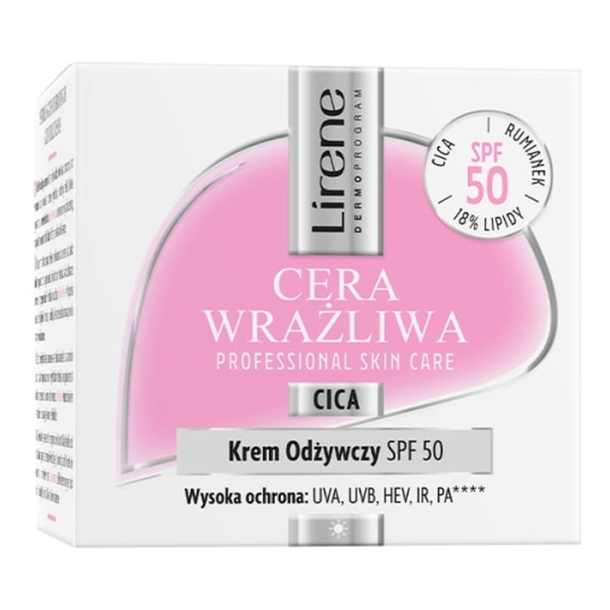 Lirene Cera Wrażliwa Krem do twarzy Odżywczy SPF50 50ml