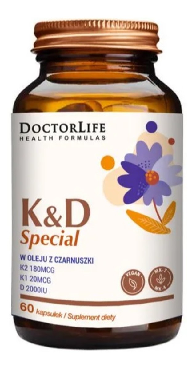 K&d special w oleju z czarnuszki suplement diety 60 kapsułek