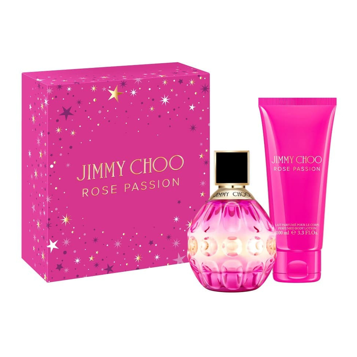 Jimmy Choo Rose Passion Zestaw woda perfumowana spray 60ml + balsam do ciała 100ml