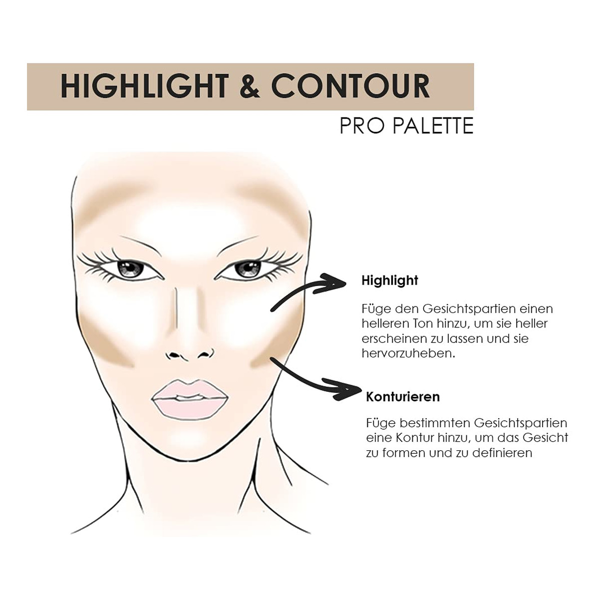 NYX Professional MakeUp Highlight & Contour Paleta do konturowania 21.6g