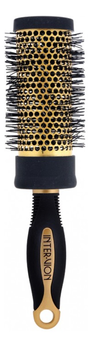 Szczotka Do Włosów Okrągła Czarno-Złota