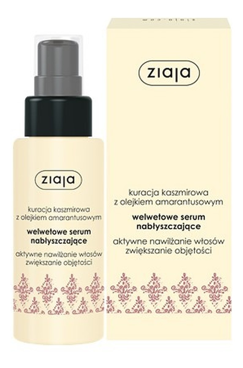 welwetowe serum nabłyszczające do włosow