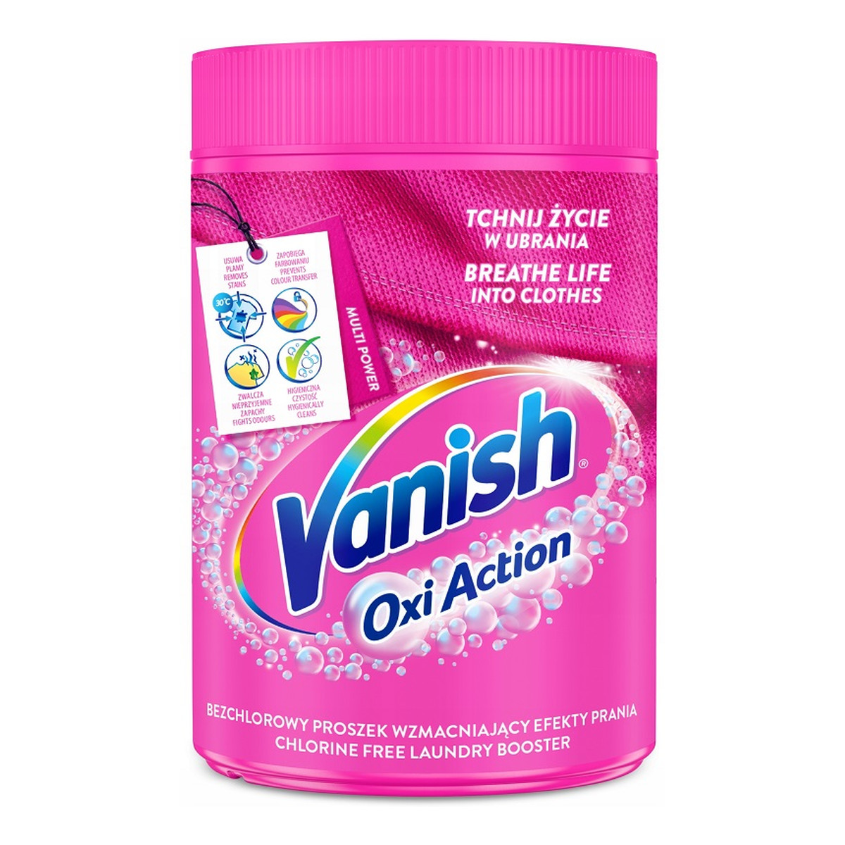 Vanish Oxi action odplamiacz do tkanin w proszku 500g