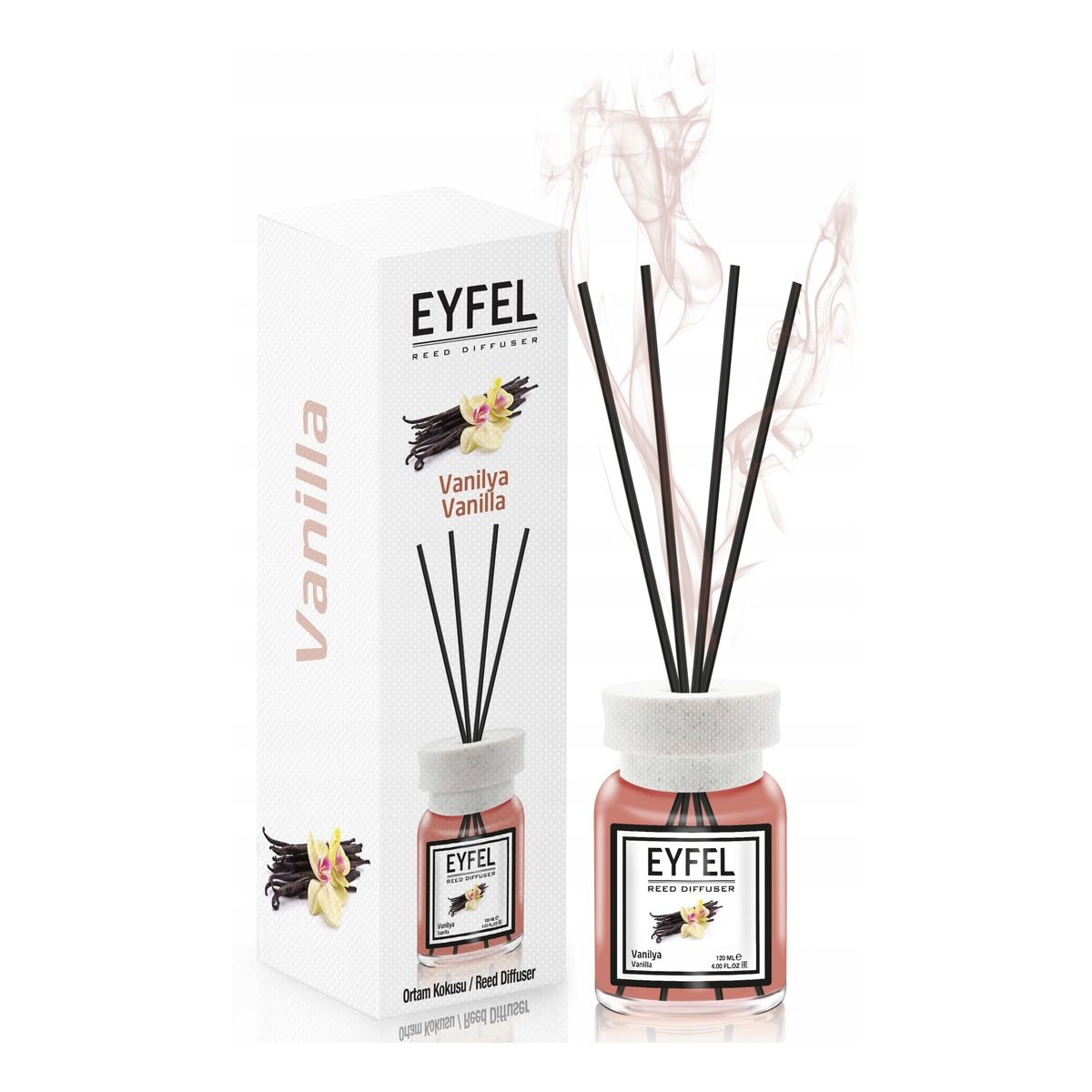 Eyfel Dyfuzor zapachowy z patyczkami Wanilia 120ml