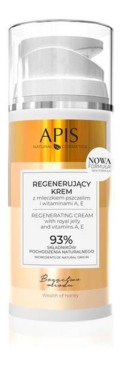 Zestaw świąteczny Nektar do ciała Miodowy 200ml + Regenerujący krem z Mleczkiem Pszczelim 100ml