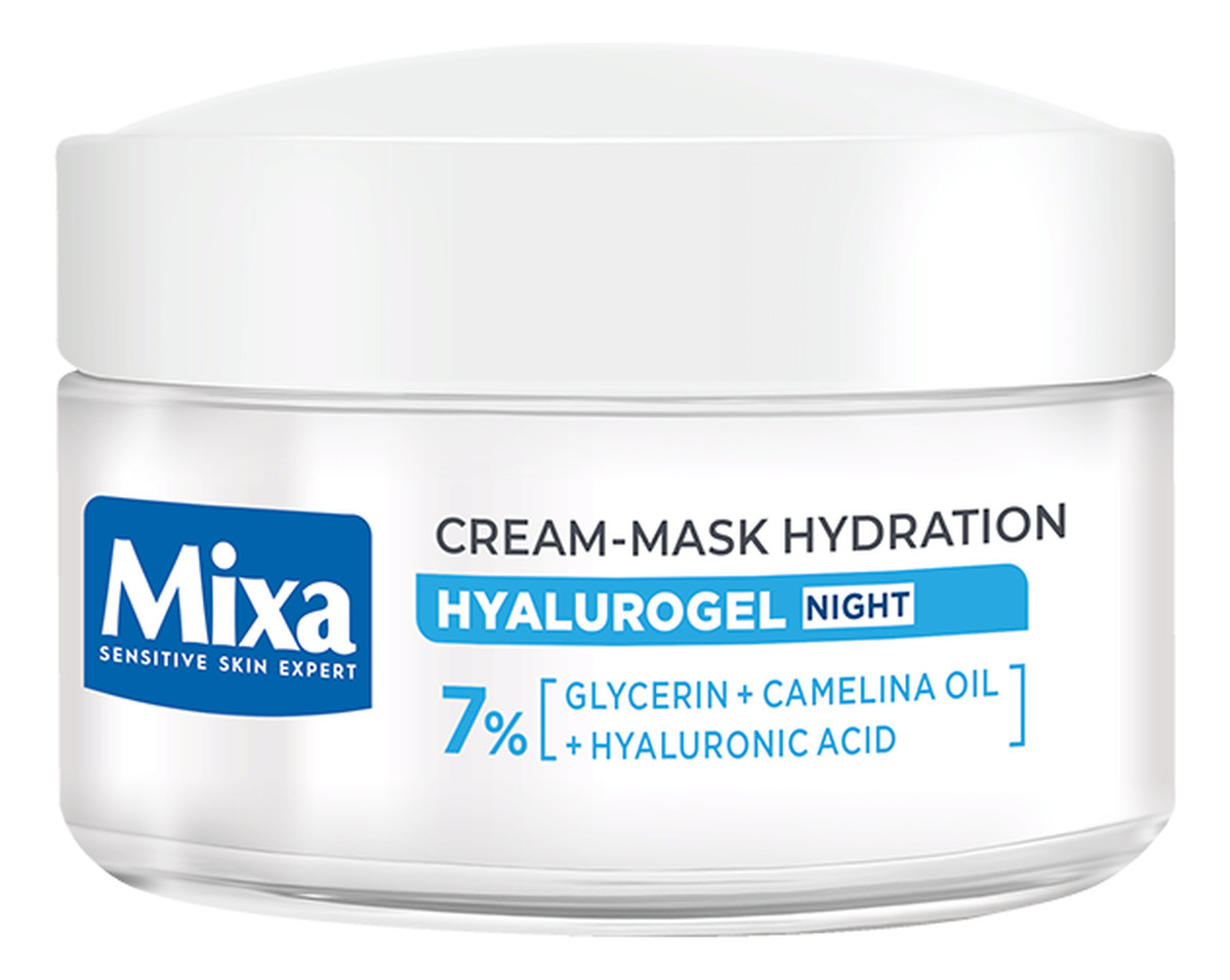 Hyalurogel Nocna Odbudowa nawilżający krem-maska na noc
