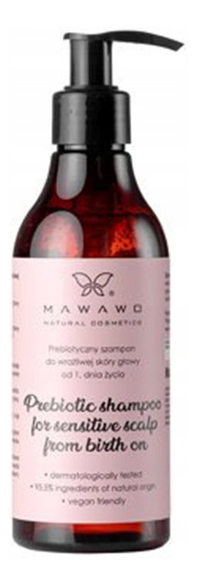Prebiotyczny szampon do wrażliwej skóry głowy od 1. dnia życia