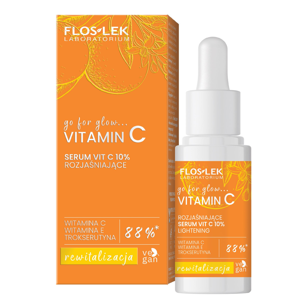 FlosLek Go for glow witamin c serum vit c 10%rozjaśniające 30 ml