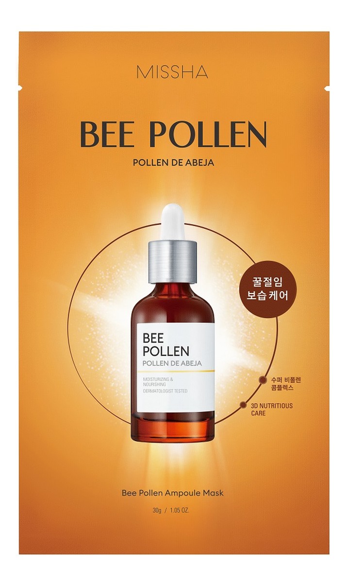 Bee pollen ampoule mask odżywcza maska w płachcie