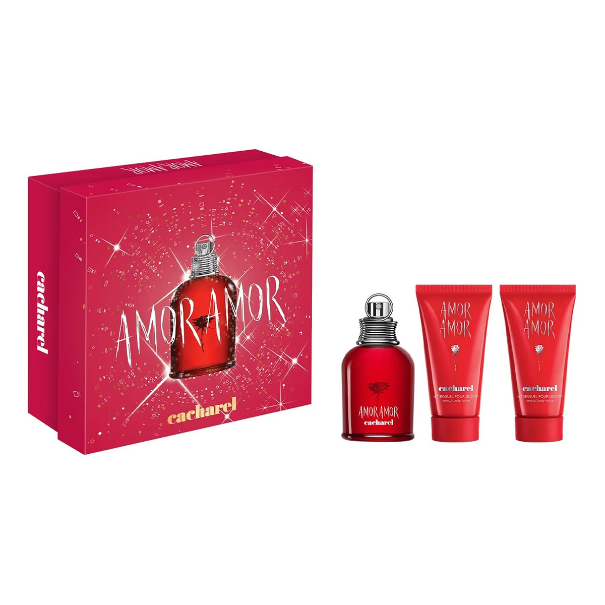 Cacharel Amor Amor Zestaw woda toaletowa spray 50ml + balsam do ciała 2x50ml