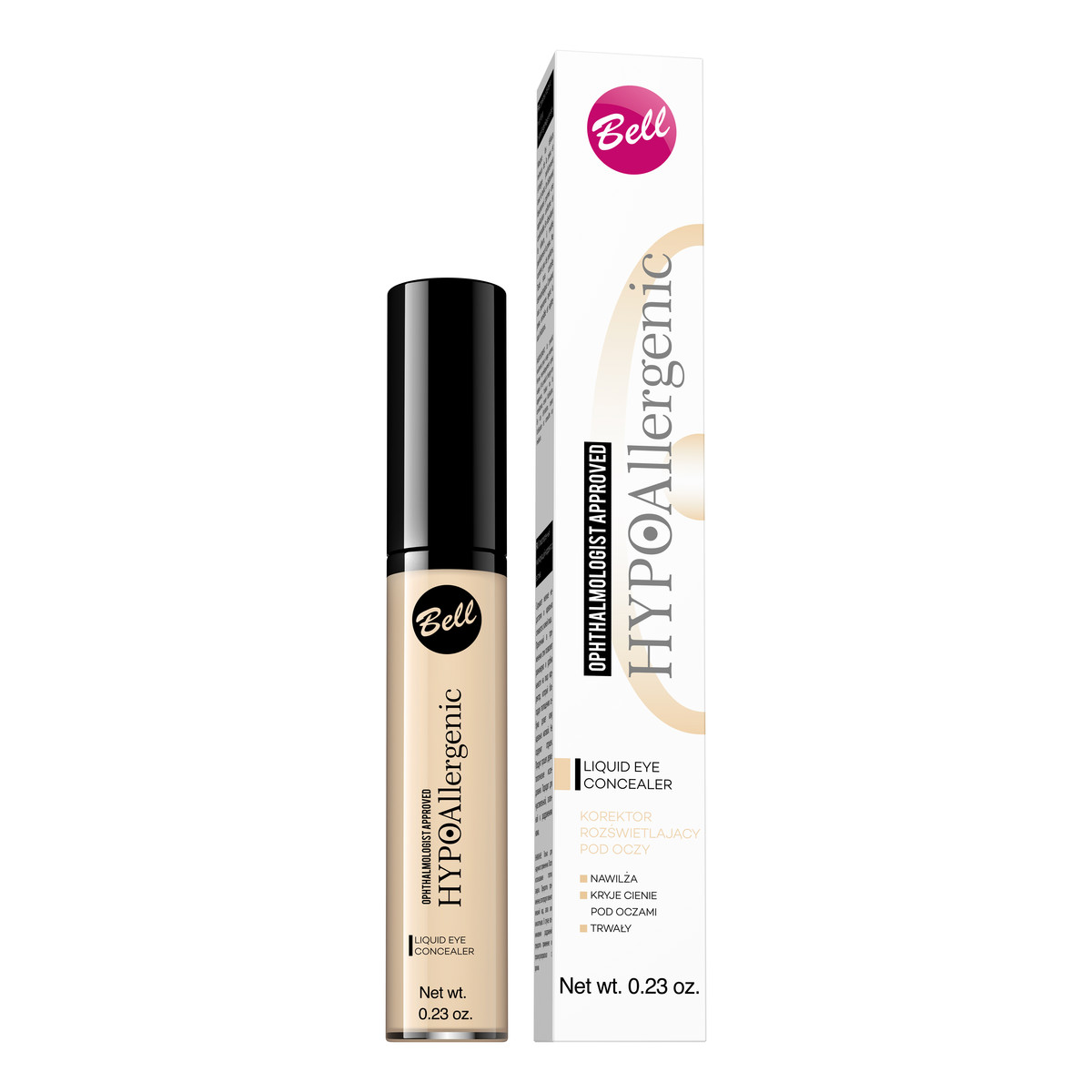 Bell Hypoallergenic Liquid Eye Concealer Korektor rozświetlający pod oczy 6g