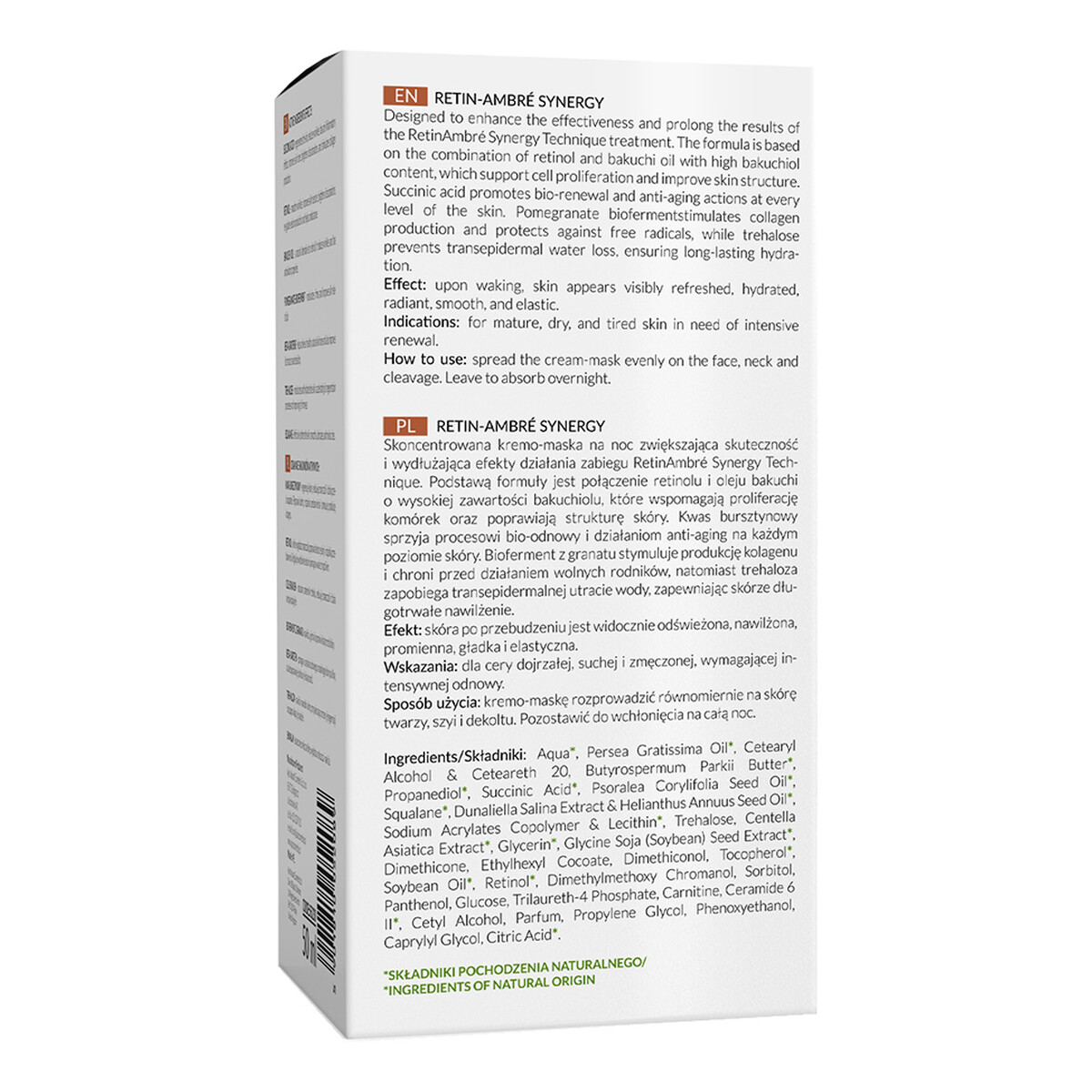 Apis Retin - Ambre Synergy Kremo-Maska Na Noc Z Retinolem I Kwasem Bursztynowym 50ml