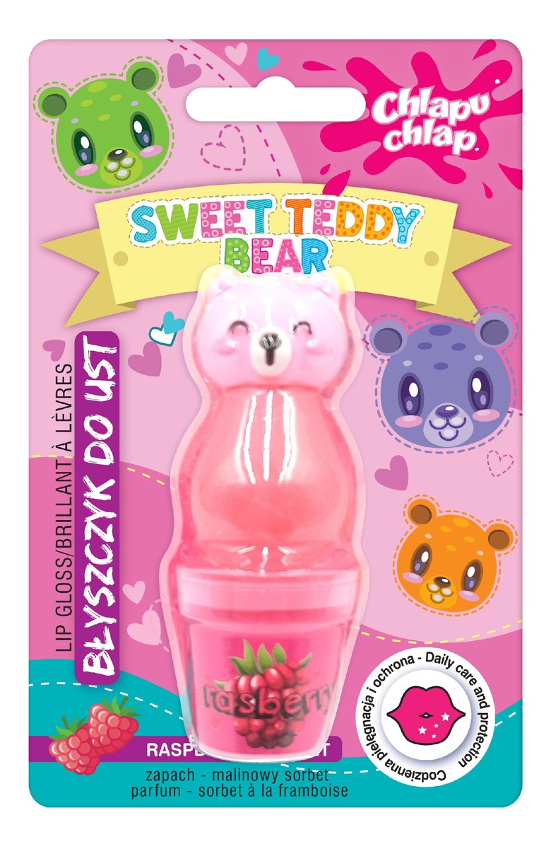 Błyszczyk miś malinowy sorbet