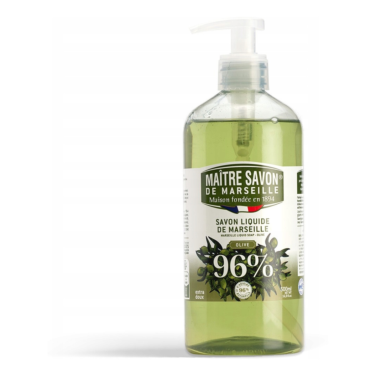Maitre Savon Mydło Marsylskie w płynie Oliwka 500ml