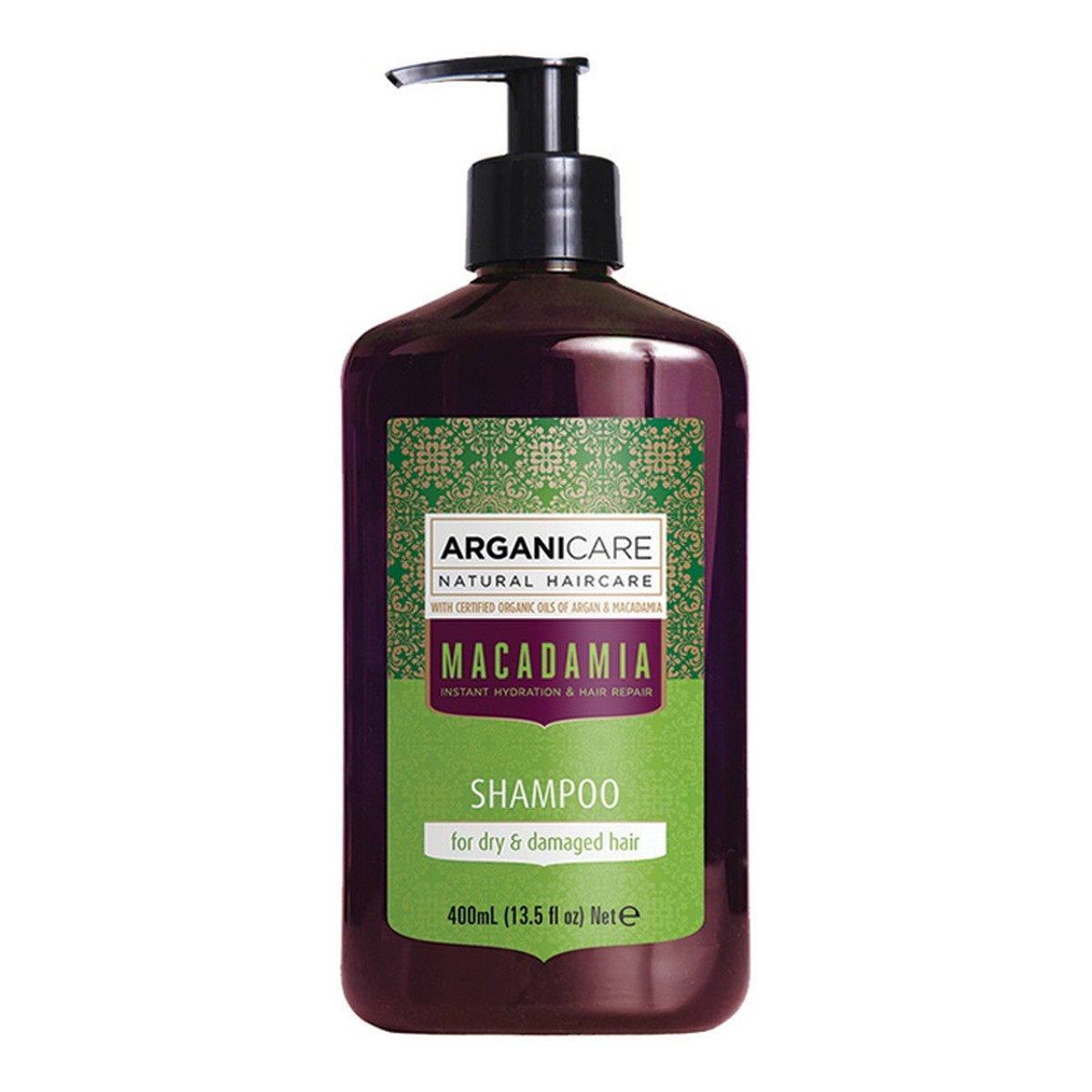 Arganicare Macadamia szampon do suchych i zniszczonych włosów 100ml