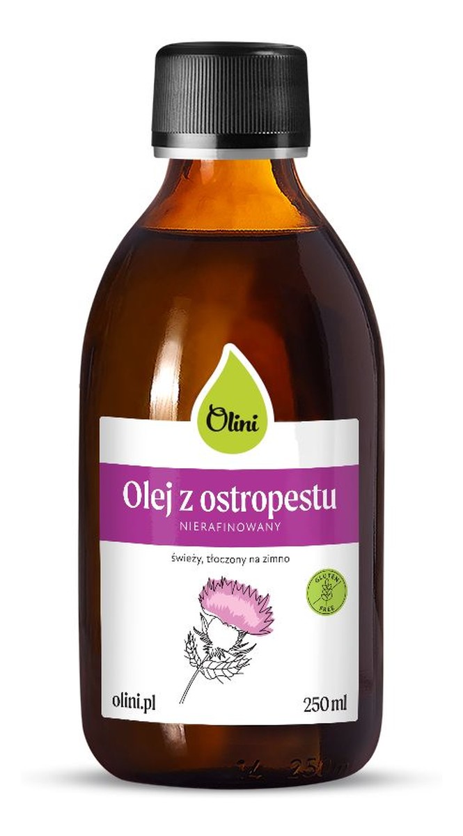 Olej z ostropestu nierafinowany tłoczony na zimno