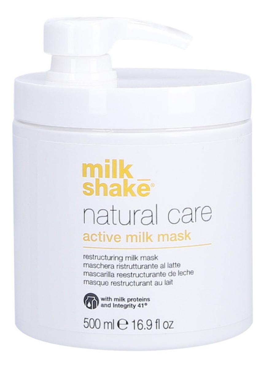 Natural care active milk mask mleczna maska restrukturyzująca do włosów suchych i zniszczonych