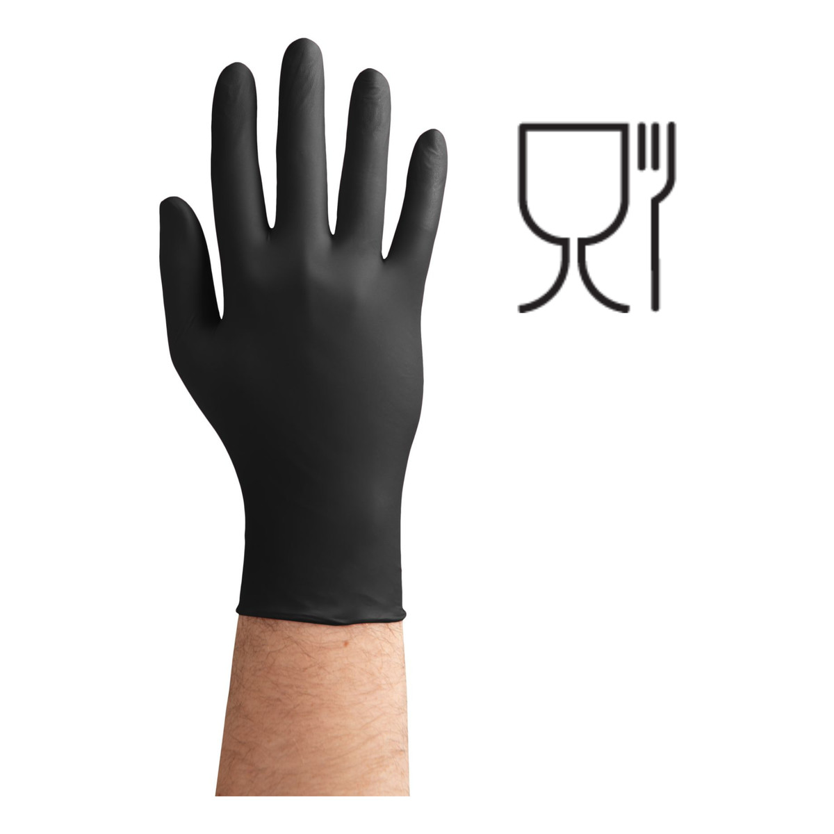 Zarys EasyCare Nitrile Rękawice diagnostyczne Nitrylowe bezpudrowe niesterylne czarne M A100