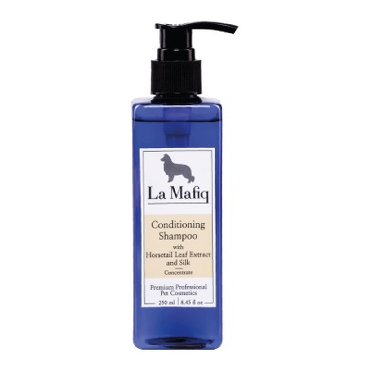 La Mafiq Conditioning Shampoo szampon do sierści zwierząt odżywiający z ekstraktem z liści skrzypu polnego i jedwabiu - koncentrat 250ml