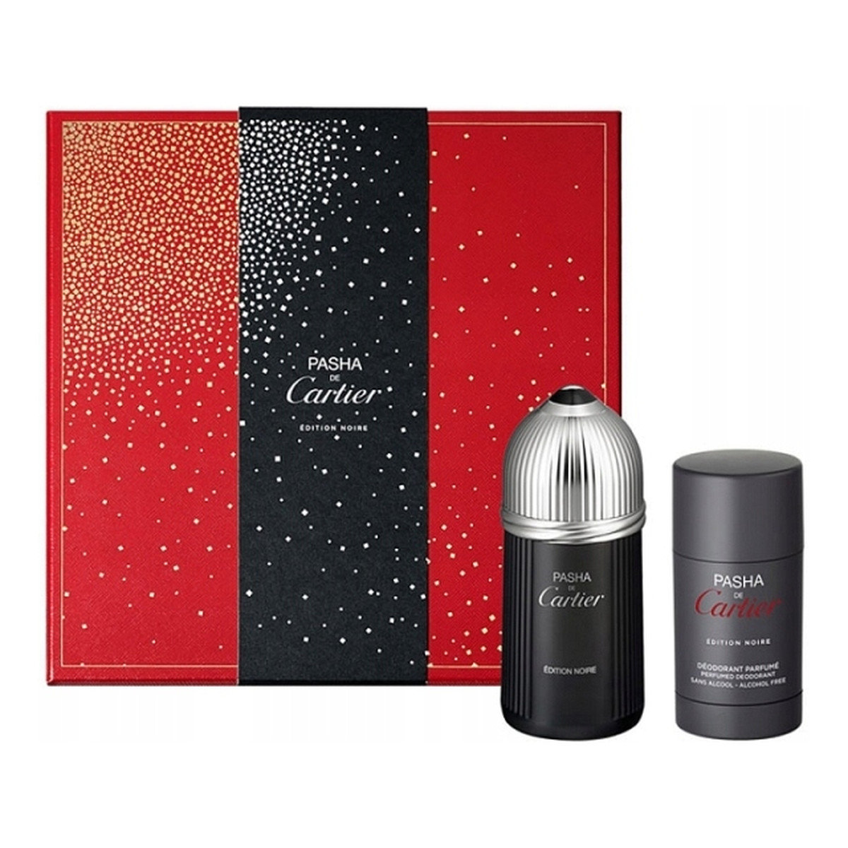 Cartier Pasha Edition Noire zestaw (woda toaletowa 100ml + dezodorant sztyft 75ml)