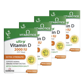 Ultra vitamin d 2000 IU suplement diety 96 tabletek x 4 opakowania