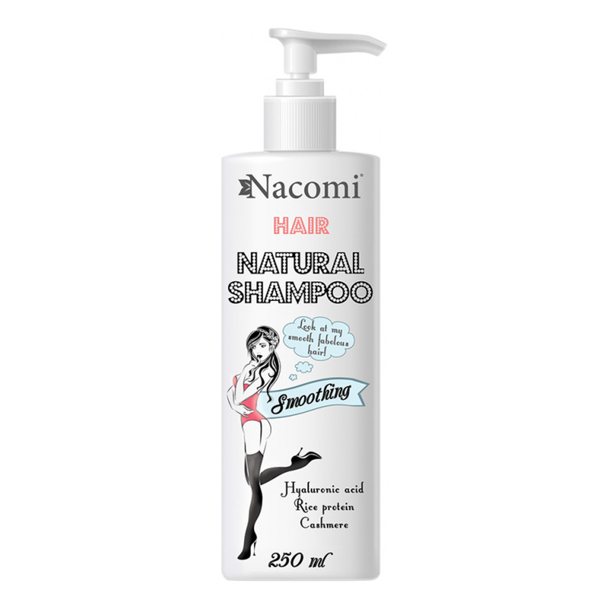 Nacomi wygładzająco-nawilżający szampon do włosów 250ml