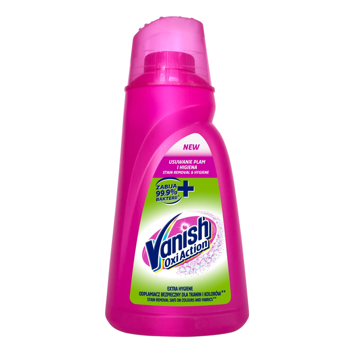 Vanish Oxi action extra hygiene dezynfekujący odplamiacz do tkanin w płynie 1400ml