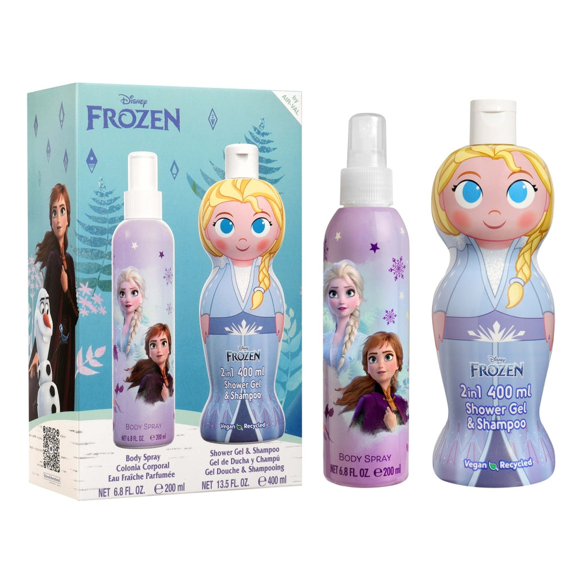 Disney Zestaw Kraina lodu Mgiełka 200ml + żel i szampon 400ml