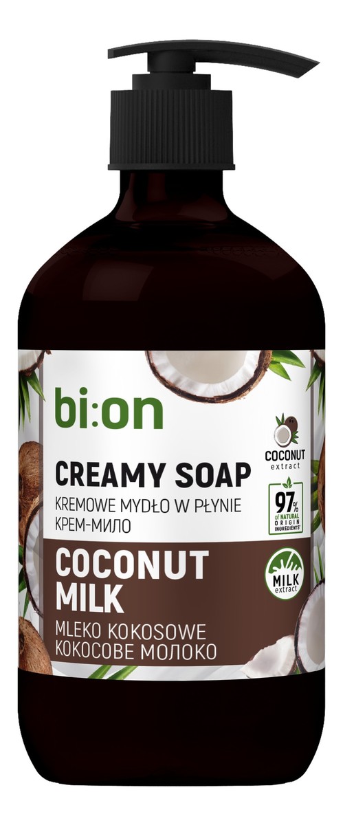 Kremowe mydło w płynie z pompką Kokosowe