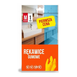 Rękawice gumowe M