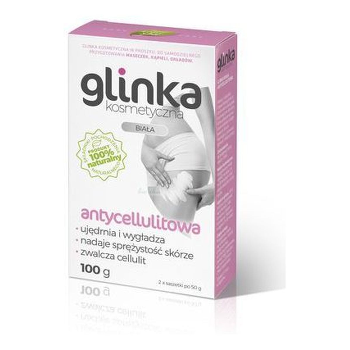 Biomika Natural Home Spa Glinka kosmetyczna Biała Antycellulitowa 100g