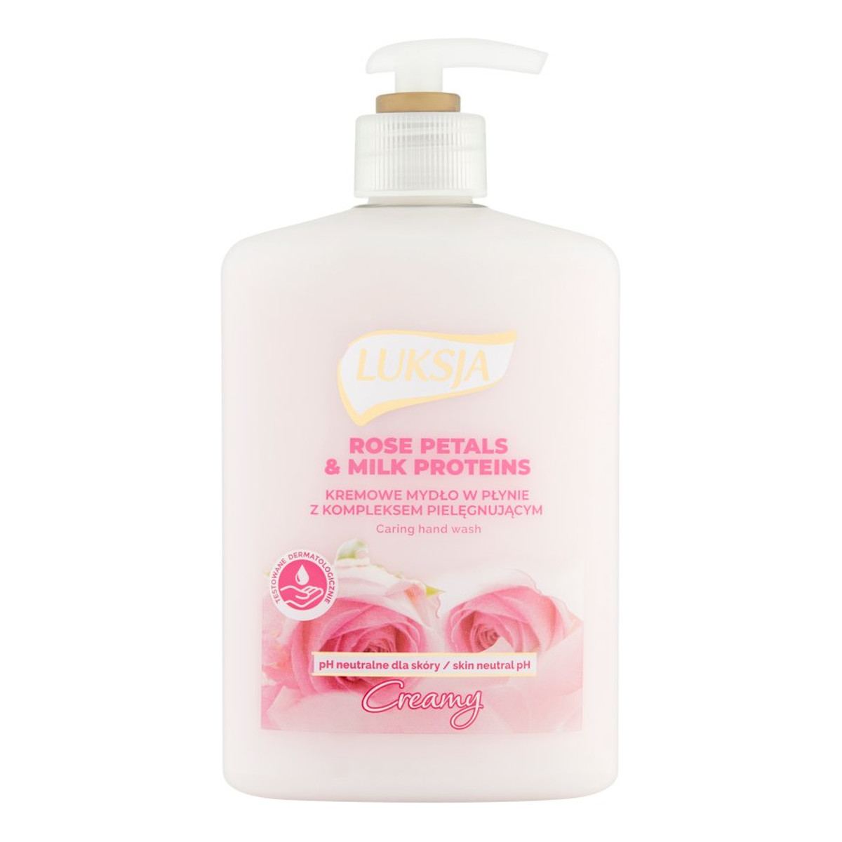 Luksja Creamy Kremowe mydło w płynie Rose Petals & Milk Proteins 500ml