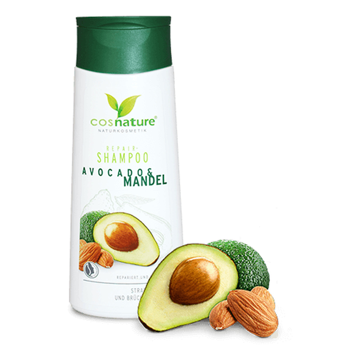 Cosnature Naturalny regenerujący szampon do włosów z awokado i migdałami 200ml