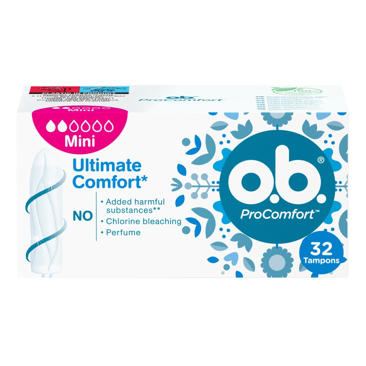 O.B. ProComfort mini komfortowe tampony 1 op.- 32 sztuki