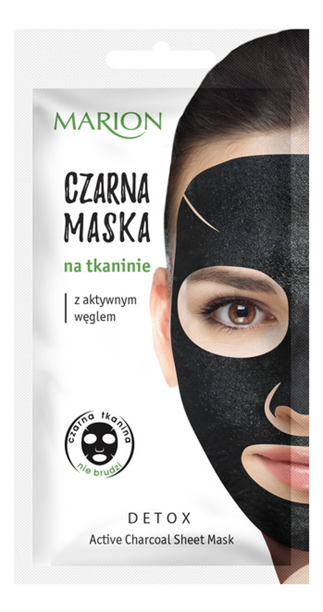 Aktywny Węgiel Maska czarna na tkaninie