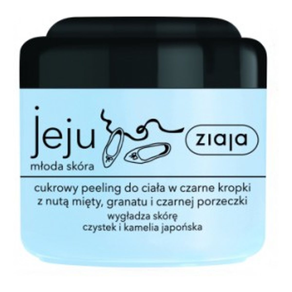 Ziaja Jeju PEELING CUKROWY do ciała w czarne kropki 200ml