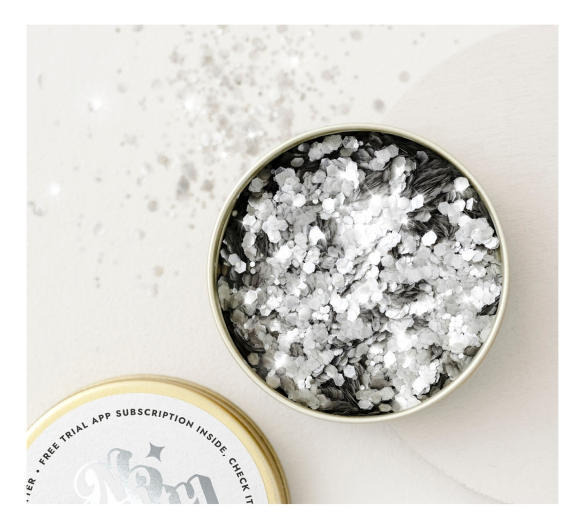 Bio Brokat do zdobienia ciała i twarzy - Silver