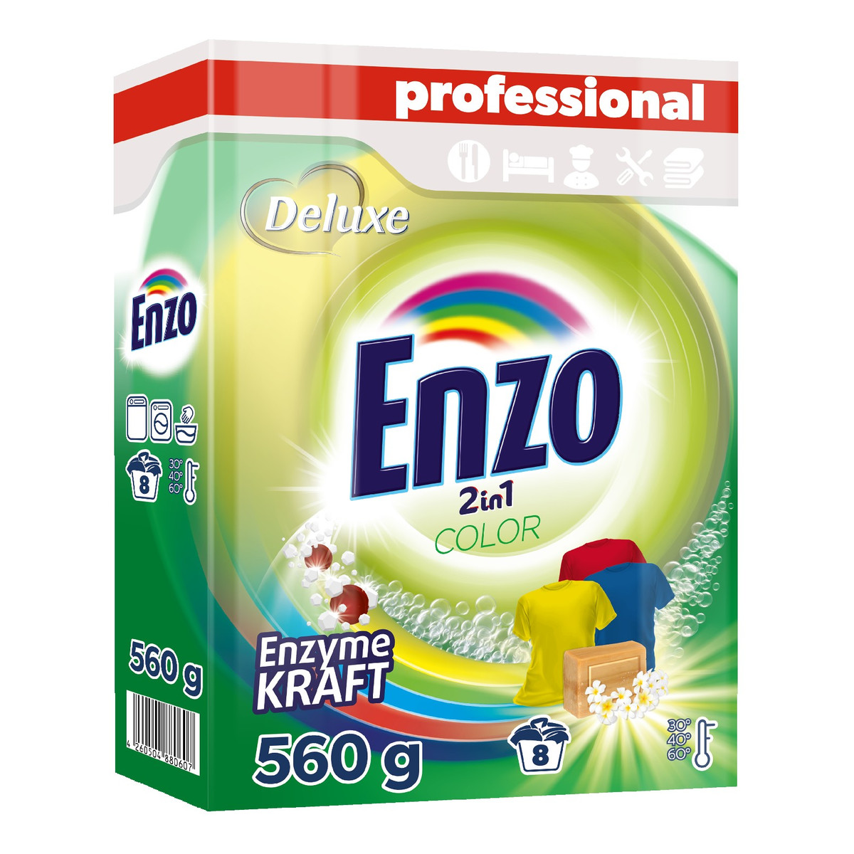 Deluxe Enzo Kolor 2in1 proszek do prania 560g