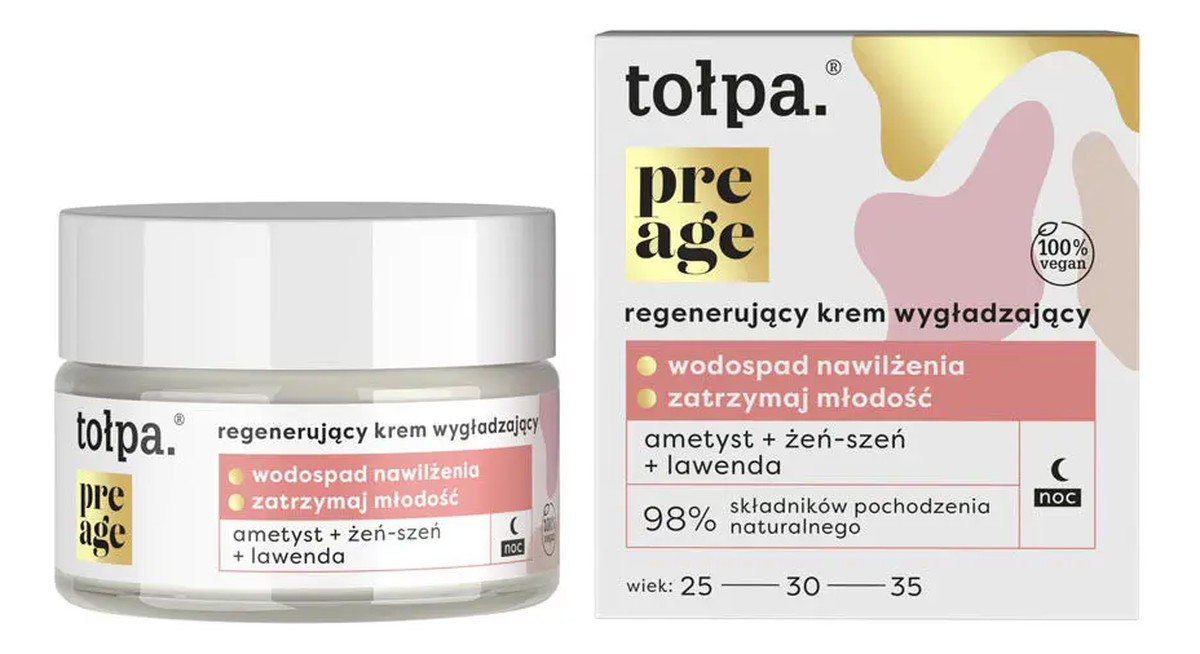 Regenerujący krem wygładzający na noc